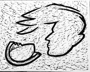 Anne Semler - Zeefdruk KUIF Handgesigneerd. kopen? Bied vanaf 45!