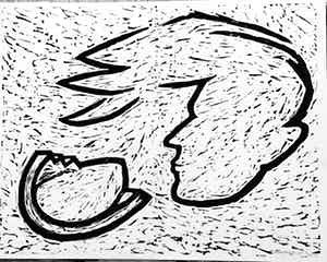 Anne Semler - Zeefdruk KUIF Handgesigneerd. verkocht voor € 45!