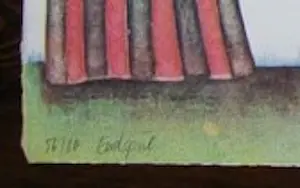 Bernhard Jäger - Prachtige lithografie betiteld 'Endspiel' kopen? Bied vanaf 1!