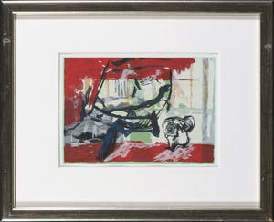 Miguel Ybanez - Zeefdruk, Abstracte compositie kopen? Bied vanaf 20!