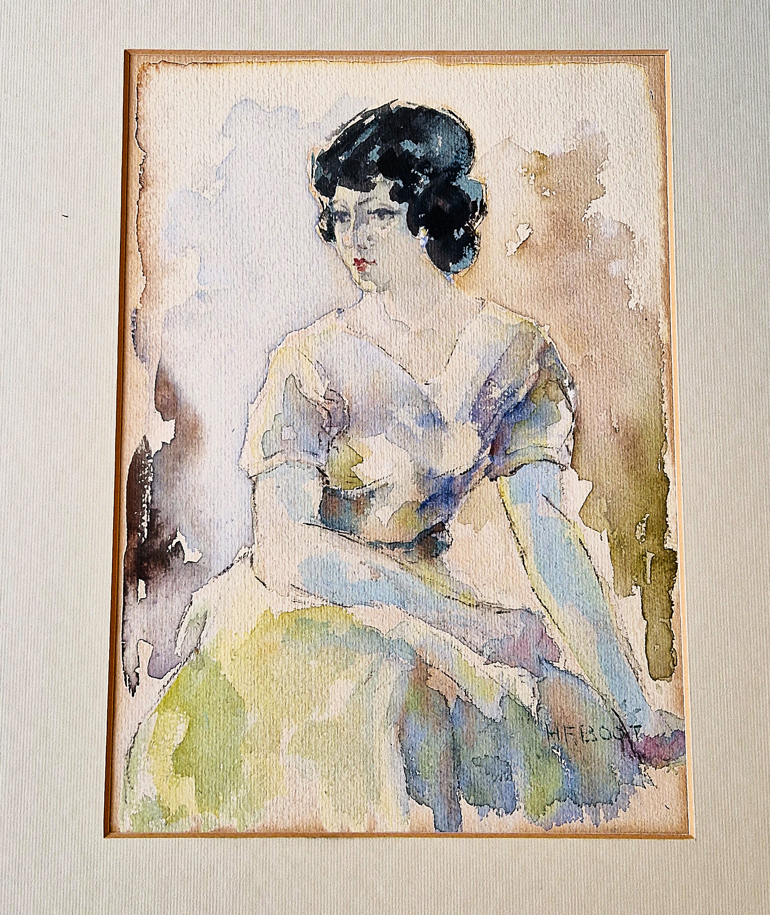 Buy Henri Frederic Boot - een in de jaren 30 impressionistisch geschilderd portret van een vrouw - ges.? Bid from 54!