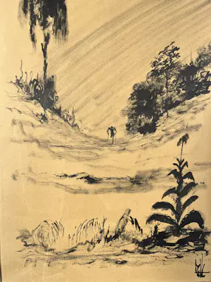 Melle Oldeboerrigter - Surrealistisch landschap kopen? Bied vanaf 75!