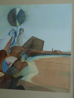 Edwin Engels - Ingelijste aquarel , Landschap – 1975 – Lijst, 97 x 68 cm. kopen? Bied vanaf 60!