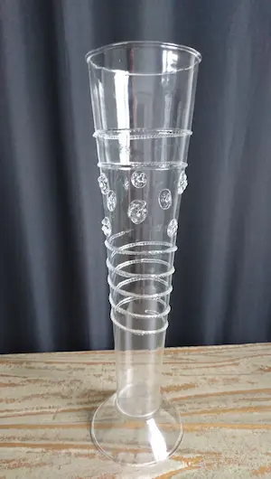 Niet of onleesbaar gesigneerd - Venetiaans mondgeblazen glazen flute (replica) kopen? Bied vanaf 1!