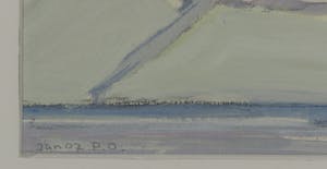 Paul Overhaus - Gouache op papier, Zeegezicht kopen? Bied vanaf 40!