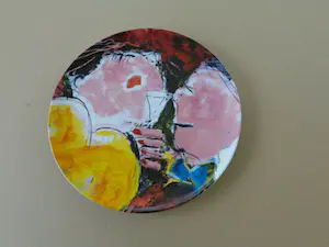 Gerdine Duijsens-Kroeze - MIJN PRINS / PORSELEINEN BORD / D=31.5cm kopen? Bied vanaf 35!