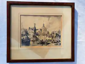 Everhardus Koster - De Haarlemmersluis te Amsterdam. vendu pour 35€ !