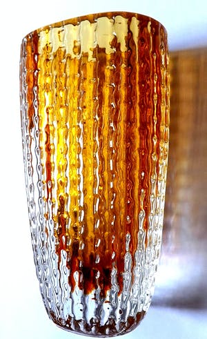 Ingrid Glas - sierlijk bewerkte vaas kopen? Bied vanaf 1!