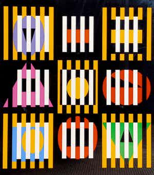 Yaacov Agam - Midnight Light, zeefdruk (netjes ingelijst) verkocht voor € 225!