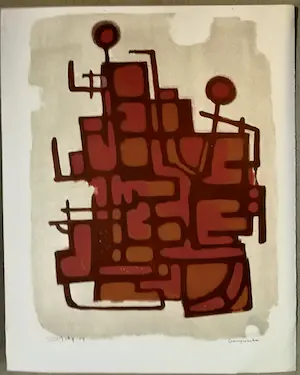 Wim Motz - Litho "Compositie" kopen? Bied vanaf 29!