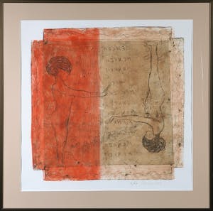 Herman Ketz - Kleurenets, Zonder titel - Ingelijst kopen? Bied vanaf 35!