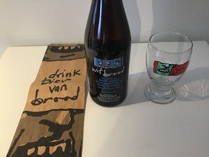 Curiosa - Herman brood gezeefdrukte bierfles en glas met originele verpakking kopen? Bied vanaf 50!