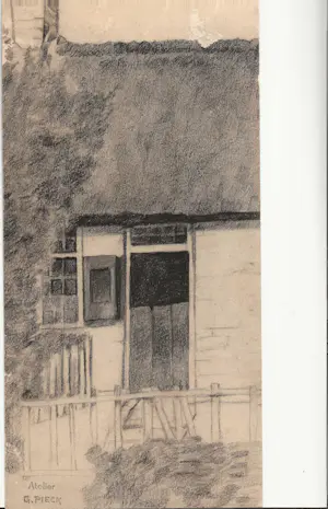 Adri Pieck - Huis met rieten dak en schoorsteen kopen? Bied vanaf 25!