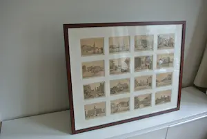 Niet of onleesbaar gesigneerd - Zestien Stadsgezichten & Brochure 'Herinnering aan Amsterdam' 1883 kopen? Bied vanaf 1!