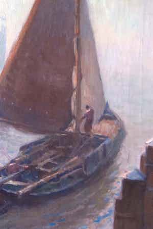 Anthonie Pieter Schotel - Ochtend Volendam verkocht voor € 550!