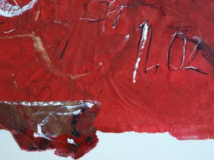 Maggy Voorsluys-Gomez - Collage en acrylverf , “Akashima” – ingelijst - 1992 kopen? Bied vanaf 50!