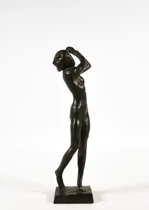 Kees Verkade - Bronzen beeld van een staande naakte vrouw verkauft für € 1500!
