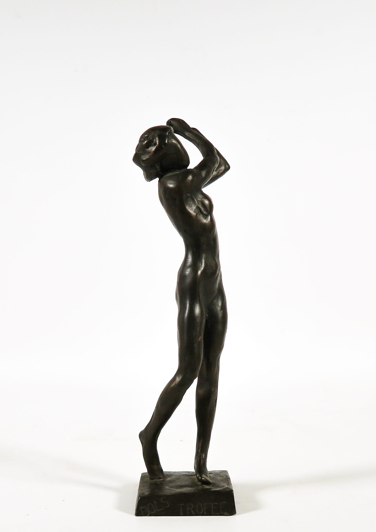 Kees Verkade - Bronzen beeld van een staande naakte vrouw verkocht voor € 1500!