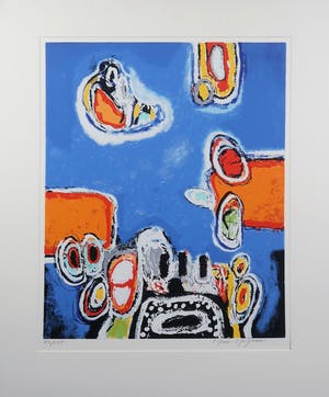 Hans Heijman - Zeefdruk, Droomlandschap kopen? Bied vanaf 1!