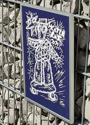 Bjarne Melgaard - Skater Rat Black – handsigniert + nummeriert kopen? Bied vanaf 220!