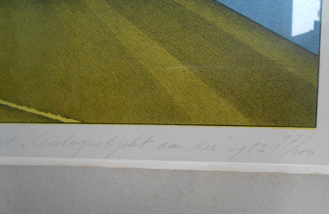 Marinus Fuit - Oorlogsobject aan zee, litho 1982. kaufen? Bieten Sie von 45!