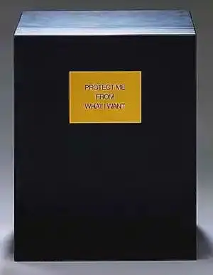 Jenny Holzer - houten doos uit de editie protect me from what I want kaufen? Bieten Sie von 175!