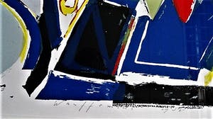 Piet Warffemius - EYECATCHER - grote (1986) gesigneerde Kleurenzeefdruk "Nepal" - fraai ingelijst kopen? Bied vanaf 30!