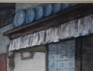 Theodora Elisabeth Wolterbeek Muller - vrouw in boerenkeuken - aquarel kopen? Bied vanaf 65!