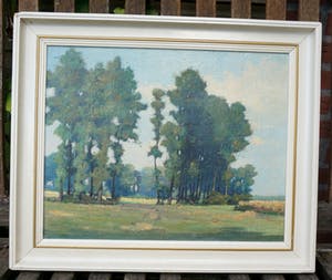 Niet of onleesbaar gesigneerd - landschap met bomen en koeien kopen? Bied vanaf 10!