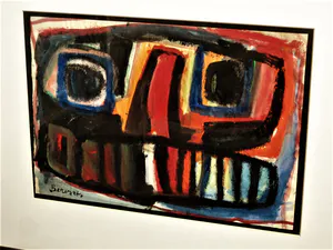 Paul Bervoets - Belgisch Expressionist - groep G-58 - Olieverf "le Masque" - mooi ingelijst kopen? Bied vanaf 168!