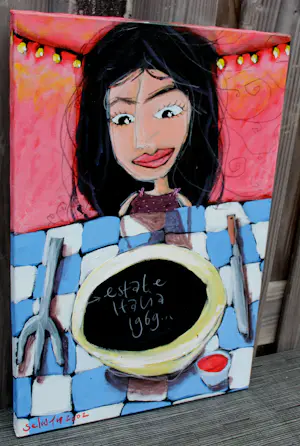 Selwyn Senatori - Acryl verf op doek: Estata Italia 1969 - 2002 kopen? Bied vanaf 395!