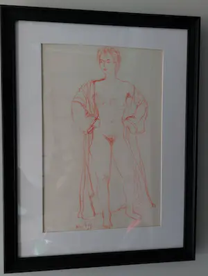 Alice Frey - tekening van een dame, gesigneerd en ingelijst kopen? Bied vanaf 75!