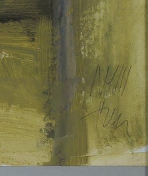 Andre Martens - Acryl op papier, Zonder titel - Ingelijst kopen? Bied vanaf 1!