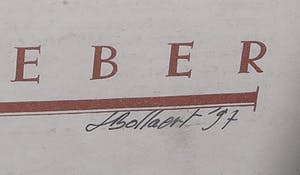 Jan Bollaert - Gemengde techniek op papier, Zeitung duck - Ingelijst kopen? Bied vanaf 50!