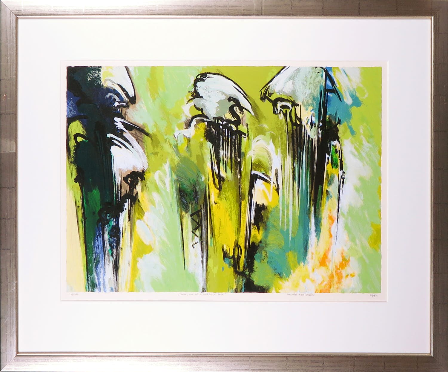 Mattie Schilders - Zeefdruk, Three out of a perfect pair - Ingelijst (Groot) kopen? Bied vanaf 50!
