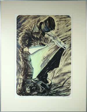 Wim Jonkman - Litho, Undercover - Ingelijst verkocht voor € 35!