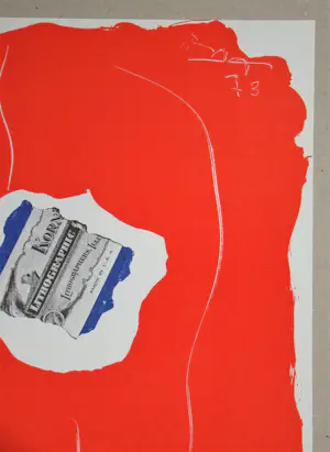 Robert Motherwell - Tricolor - 1973 - Originele lithografie - Mourlot - Gesigneerd kopen? Bied vanaf 120!
