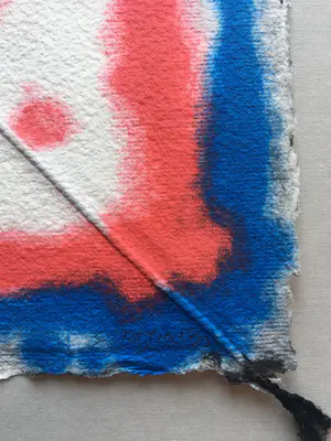 Shinkichi Tajiri - aquagravure ’Knoop’ - minimalistisch en kleurrijk - 1993- oplage 35 kopen? Bied vanaf 375!