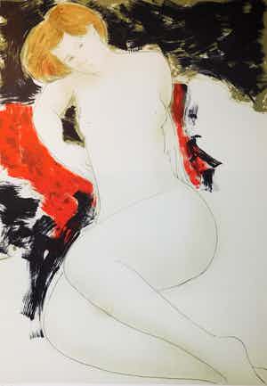 Alain Bonnefoit - Nu à la Chaise Rouge verkocht voor € 50!