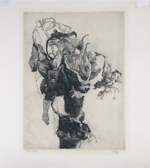 Jo van Dijk - Ets, Boom kopen? Bied vanaf 40!