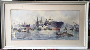 Buy Frans Lammers - C4165-2, Haven van Rotterdam? Bid from 50!