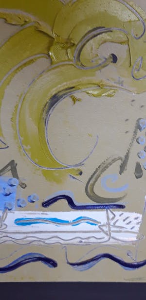 Paolo Valle - Abstract Olieverf Titel:” Cipro” kopen? Bied vanaf 100!