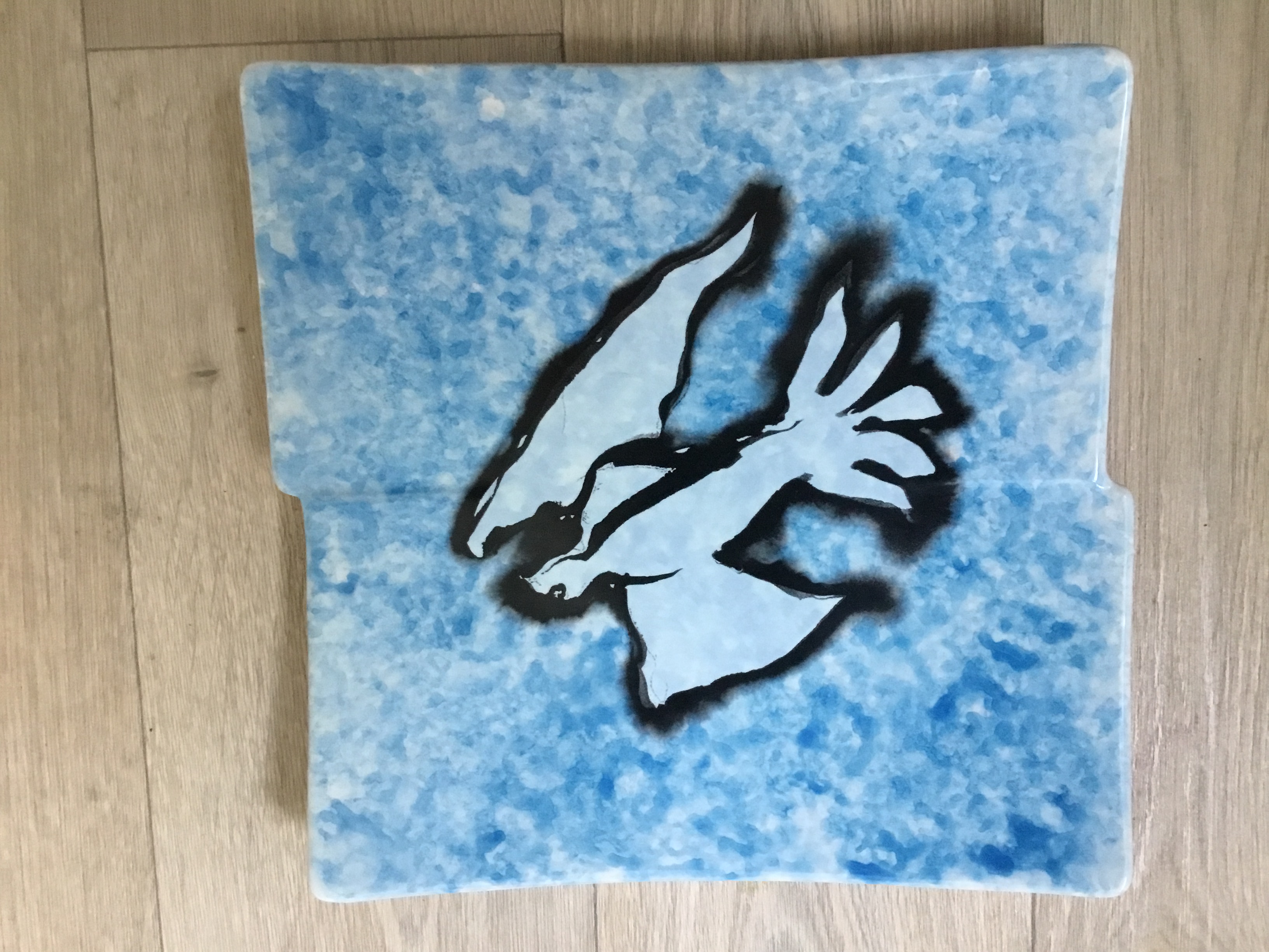 Paulus van Leeuwen - Schaal met vogel verkocht voor € 1!