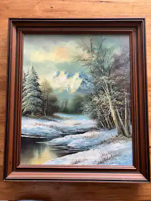 John L Harding - Prachtig winters landschap verkocht voor € 42!