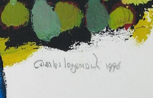 Charles Lagendijk - Olieverf op papier, Abstracte compositie kopen? Bied vanaf 1!