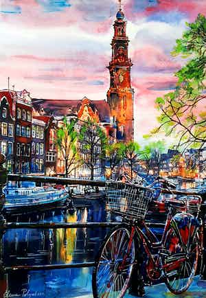 Elena Polyakova - Westerkerk in Amsterdam verkocht voor € 65!