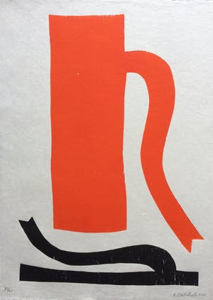 Klaas Gubbels - houtdruk ‘Baselitz’ - 2011 - oplage 40 ex. kopen? Bied vanaf 525!