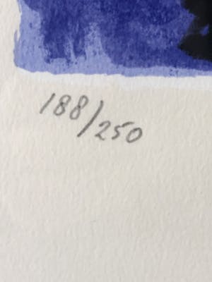 Theo Wolvecamp - Abstractie in blauw kopen? Bied vanaf 125!