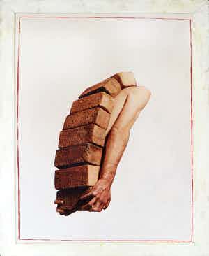 Dominique Pelletey - Foto op dibond, De bouwer - Ingelijst (Zeer groot) verkocht voor € 100!