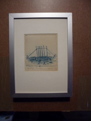 Johan Sietzema - Kleuren ets. Titel, "Lijn nr 5". kopen? Bied vanaf 20!